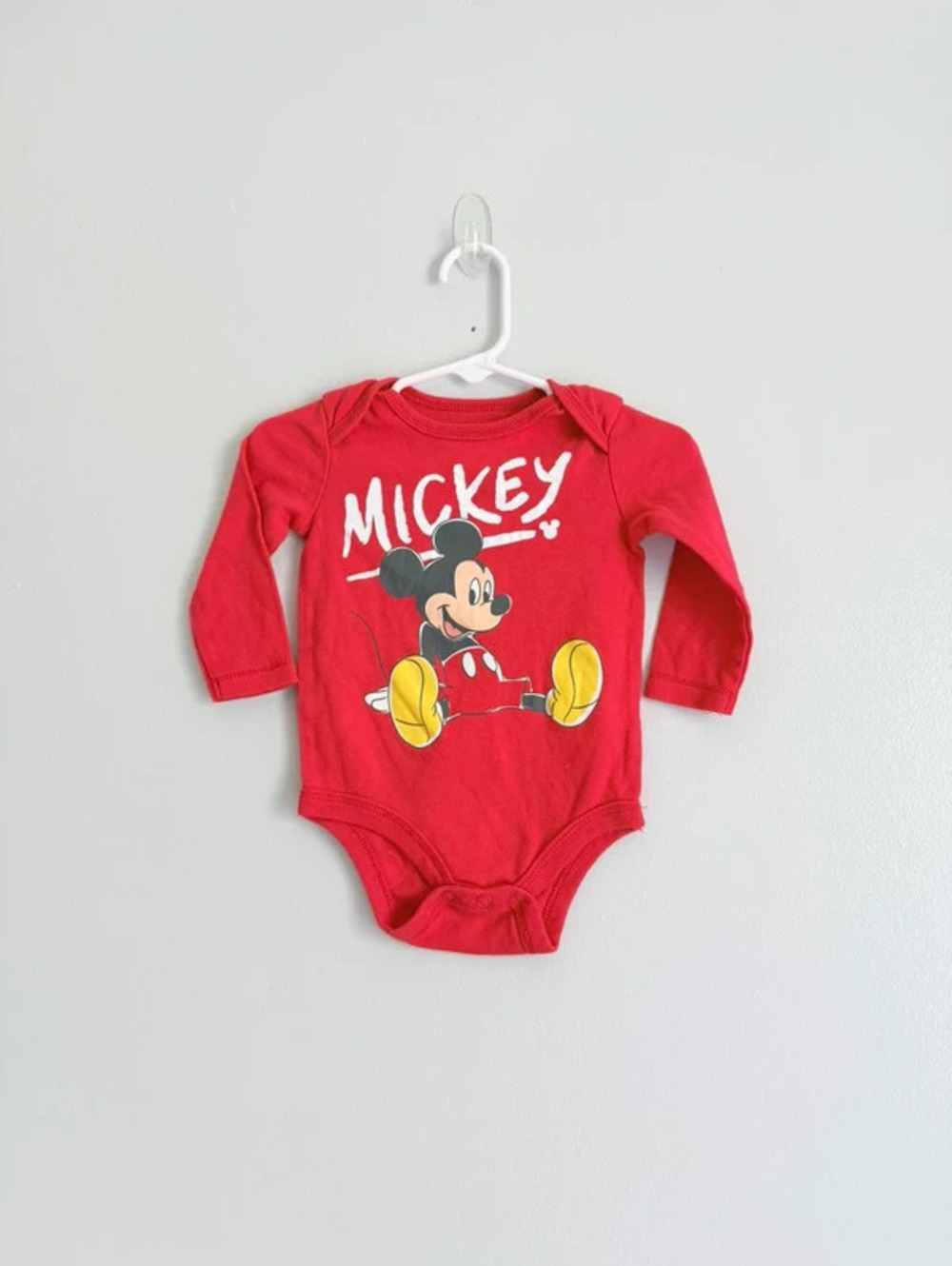 Disney Baby Mickey Mouse Long Sleeve Bodysuit 6/9M